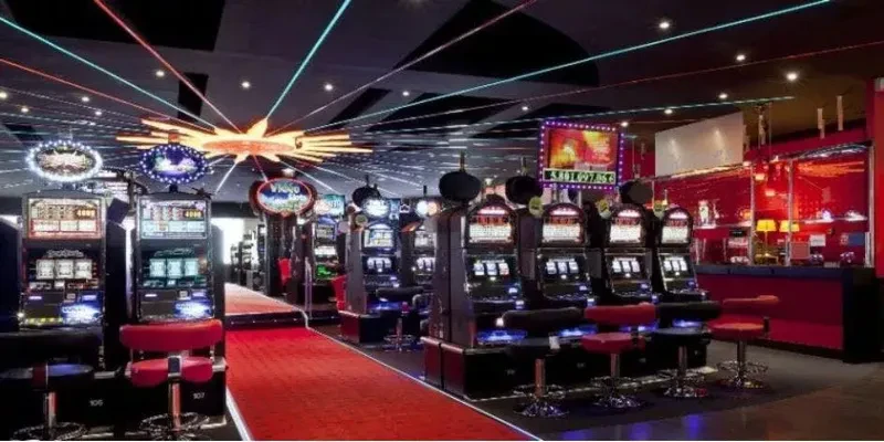 Les machines a sous présentes au casino d'Allègre-les-Fumades