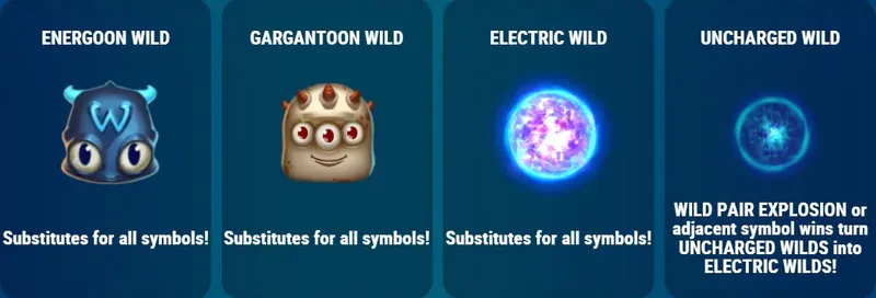 wilds symbols reactoonz 2