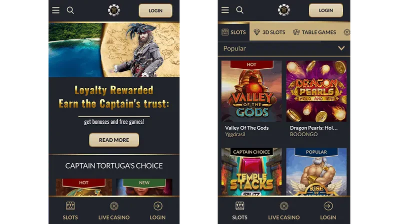 affichage mobile casinos en ligne