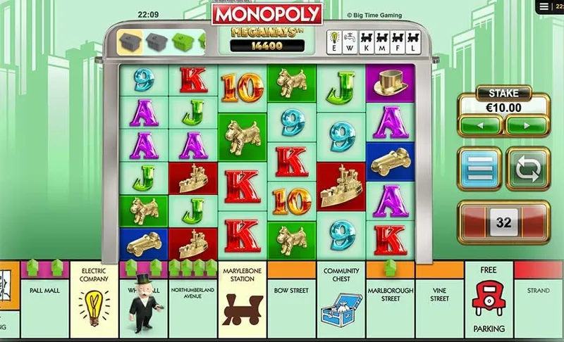 monopoly megways screenshot