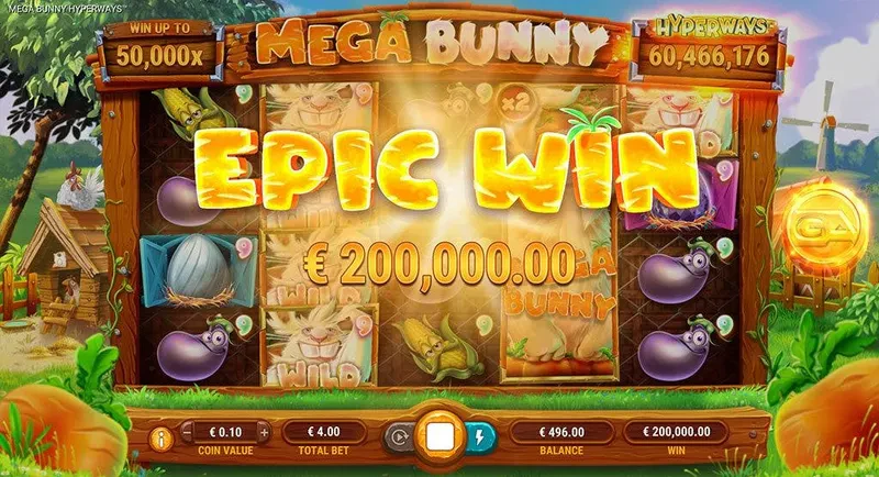 Mega Bunny Hyperways win