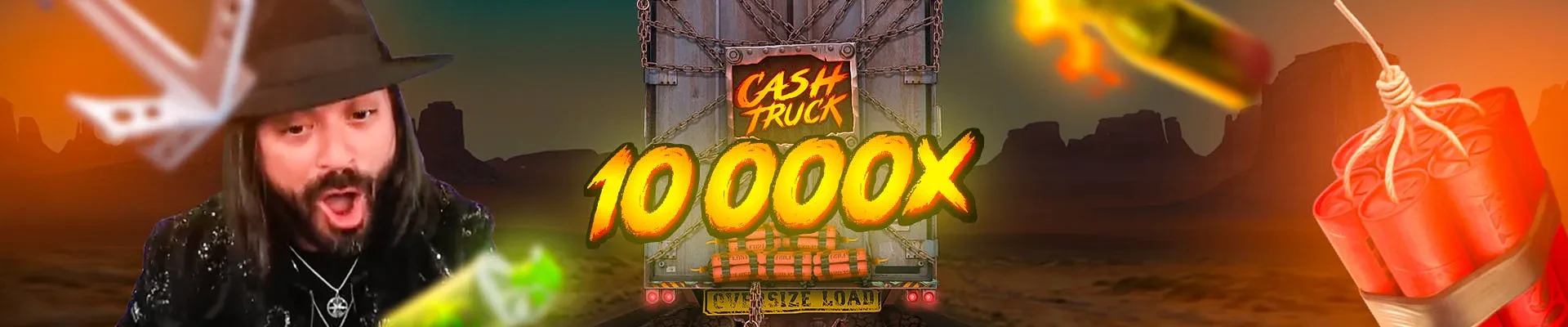 header big win roshtein x10 000 cash truck