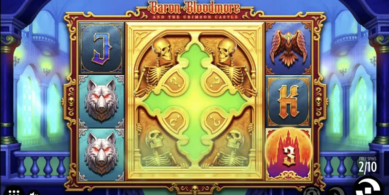 Baron Bloodmore and the crimson castle free spins