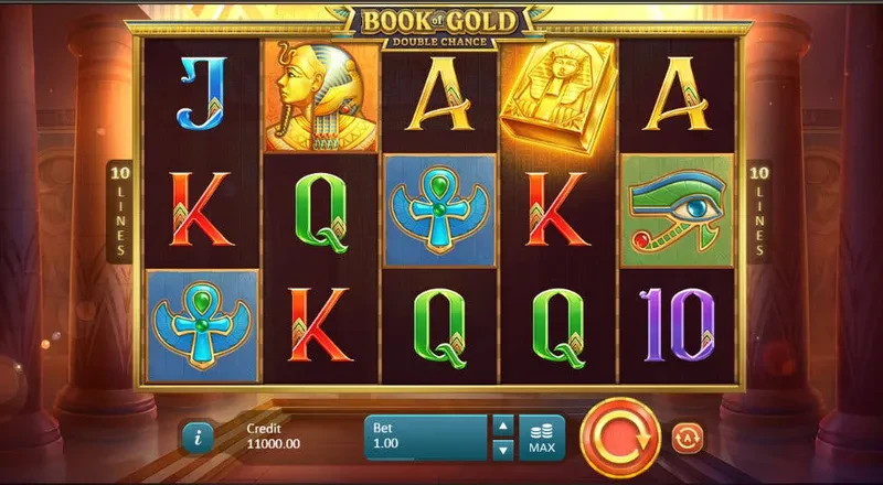interface jeu book of gold double chance
