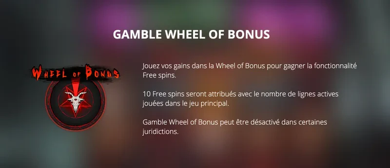 gamble wheel of bonus
