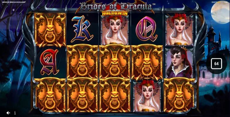 Fonctionnalité 2 win spin sur Brides of Dracula : hold & win