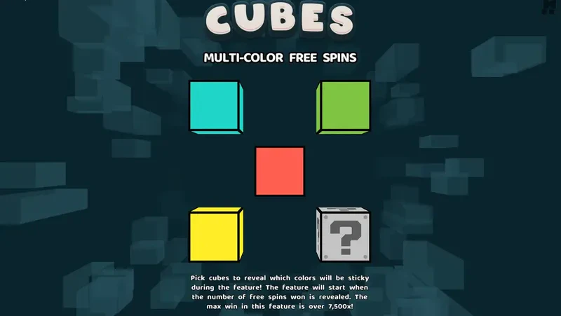 choice multi color free spins cubes 2