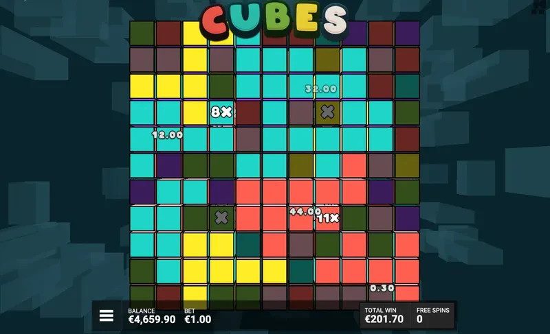 multi color free spins cubes 2