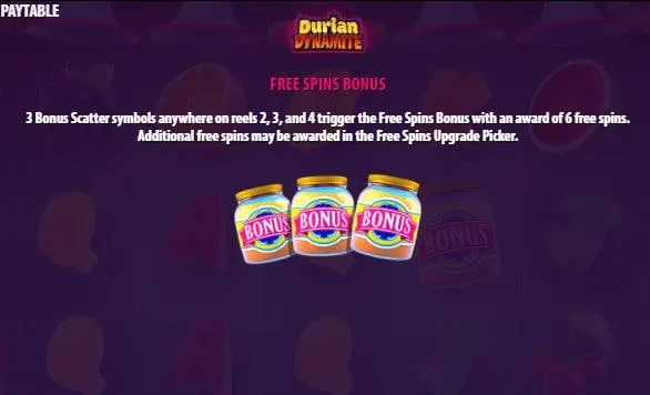 free spins bonus durian dynamite