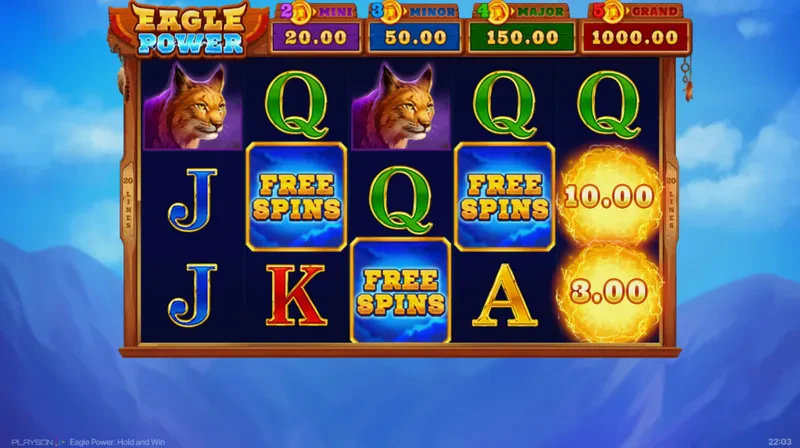 scatter free spins eagle power