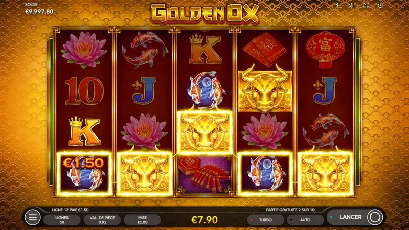wins bonus slot golden ox endorphina