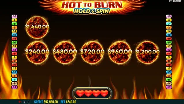 bonus hot to burn