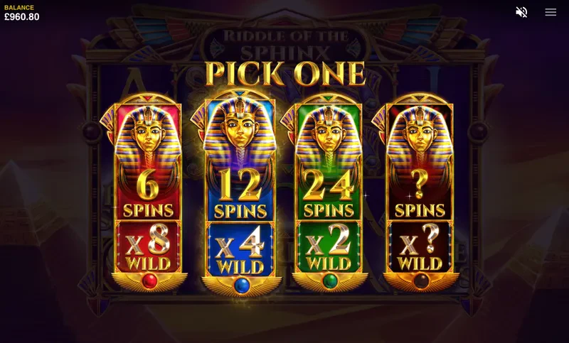 choice bonus riddle of the sphinx