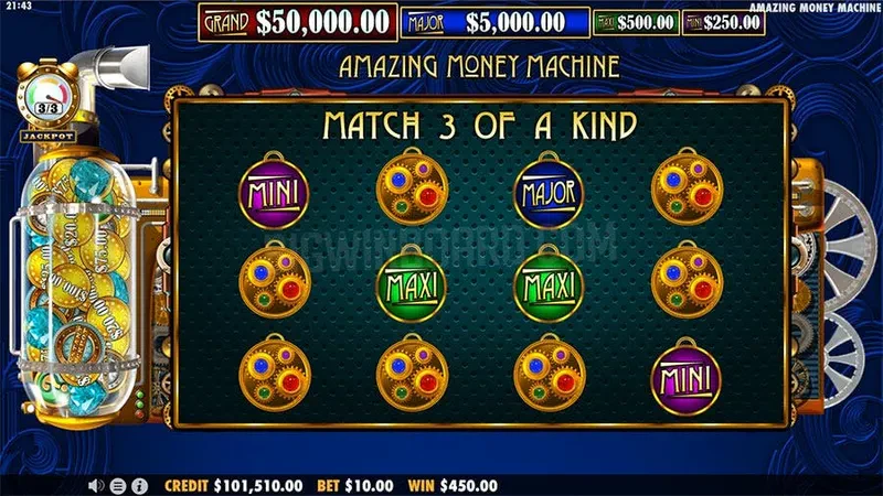 pick jackpot the amazing money machine