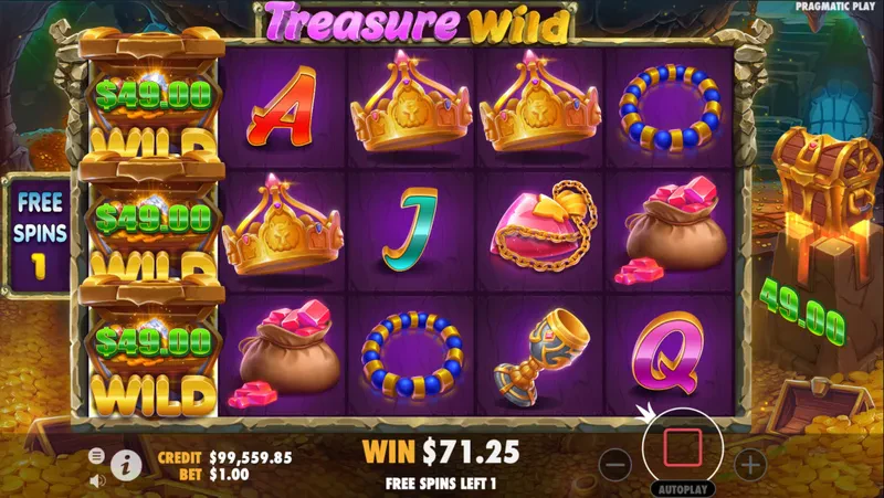 bonus treasure wild