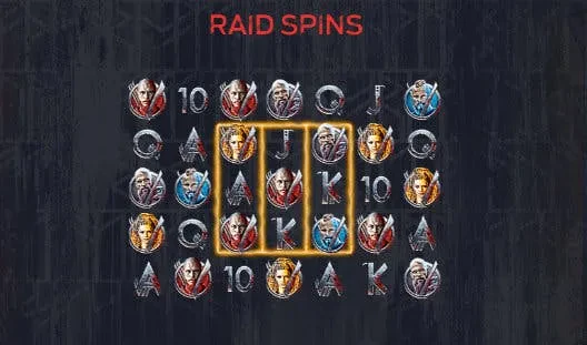 raid spins vikings video