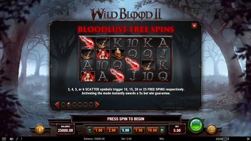 bonus wild blood 2