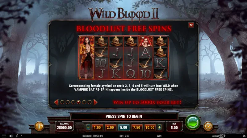 wild blood 2 bonus