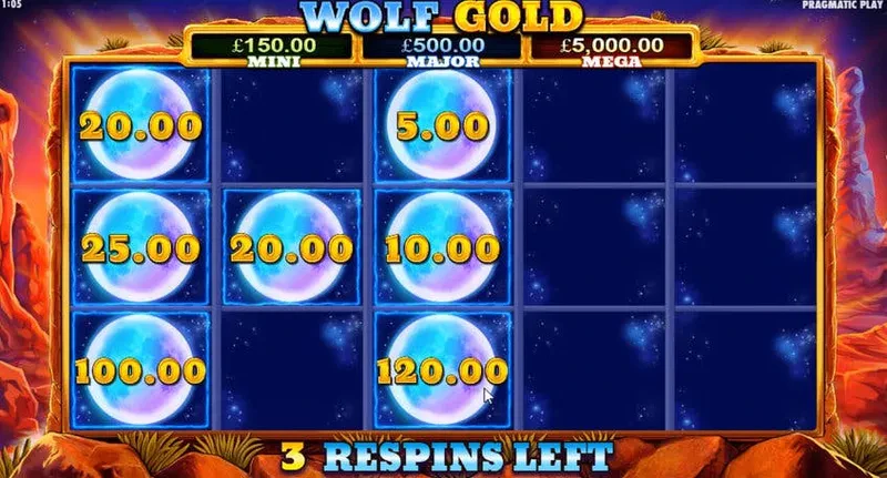 money respin wolf gold