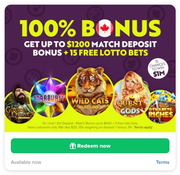 welcome bonus lottomart