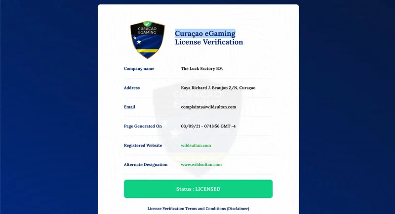 curacao license egaming