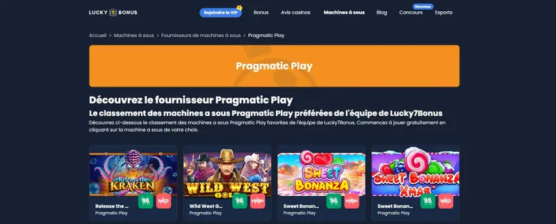 page provider pragmatic play lucky7bonus