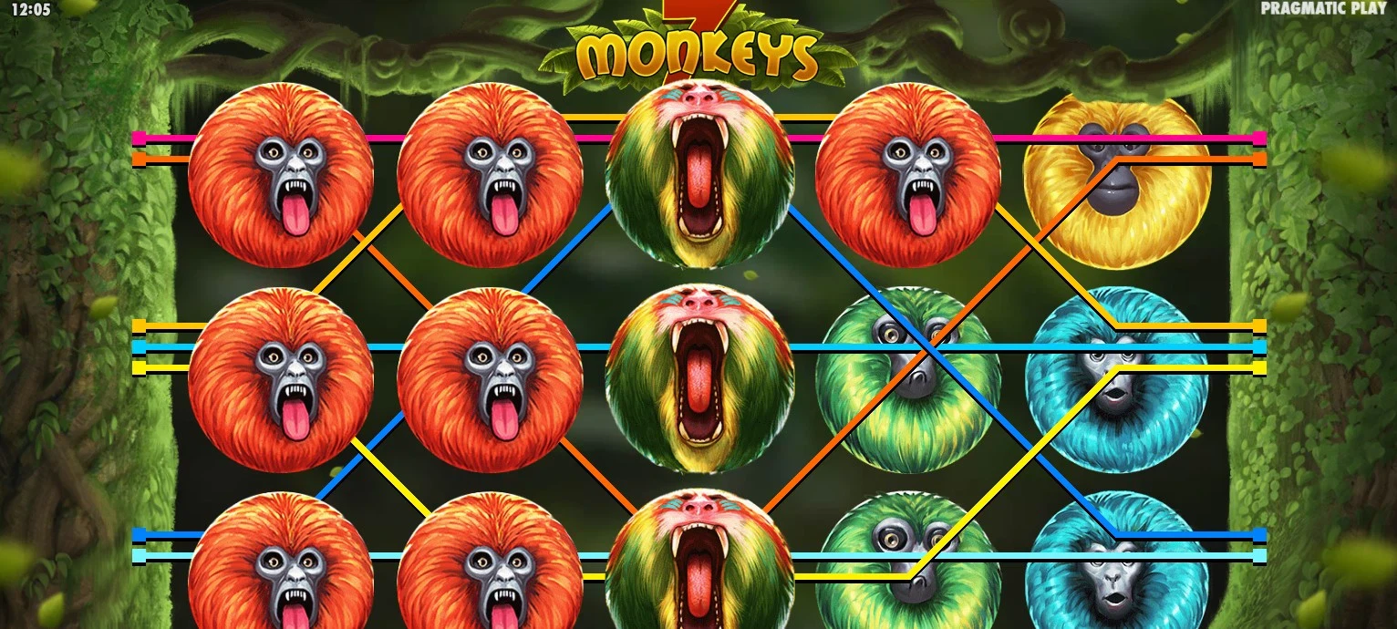 connexions avec le symbole wild slot 7 monkeys pragmatic play