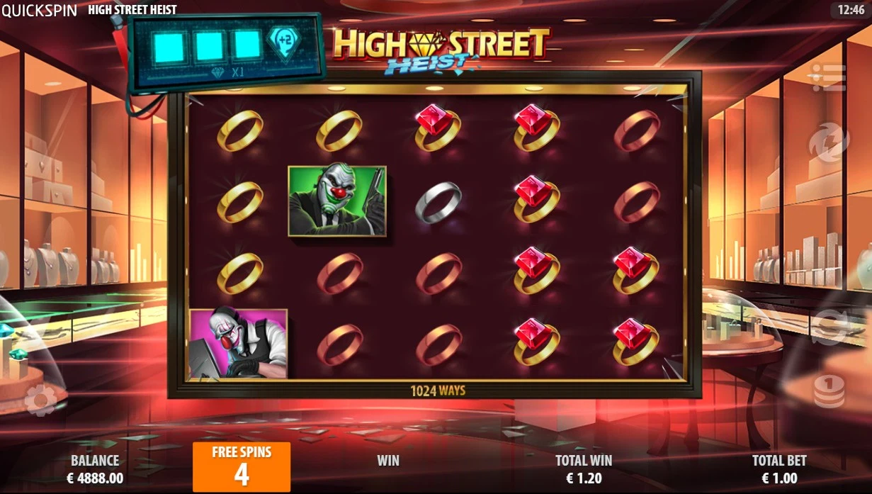 bonus slot high street heist quickspin