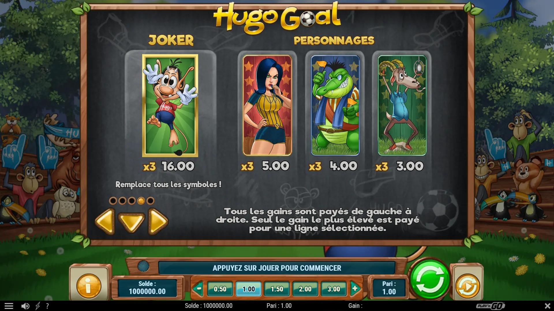 The high value symbols in Hugo Goal