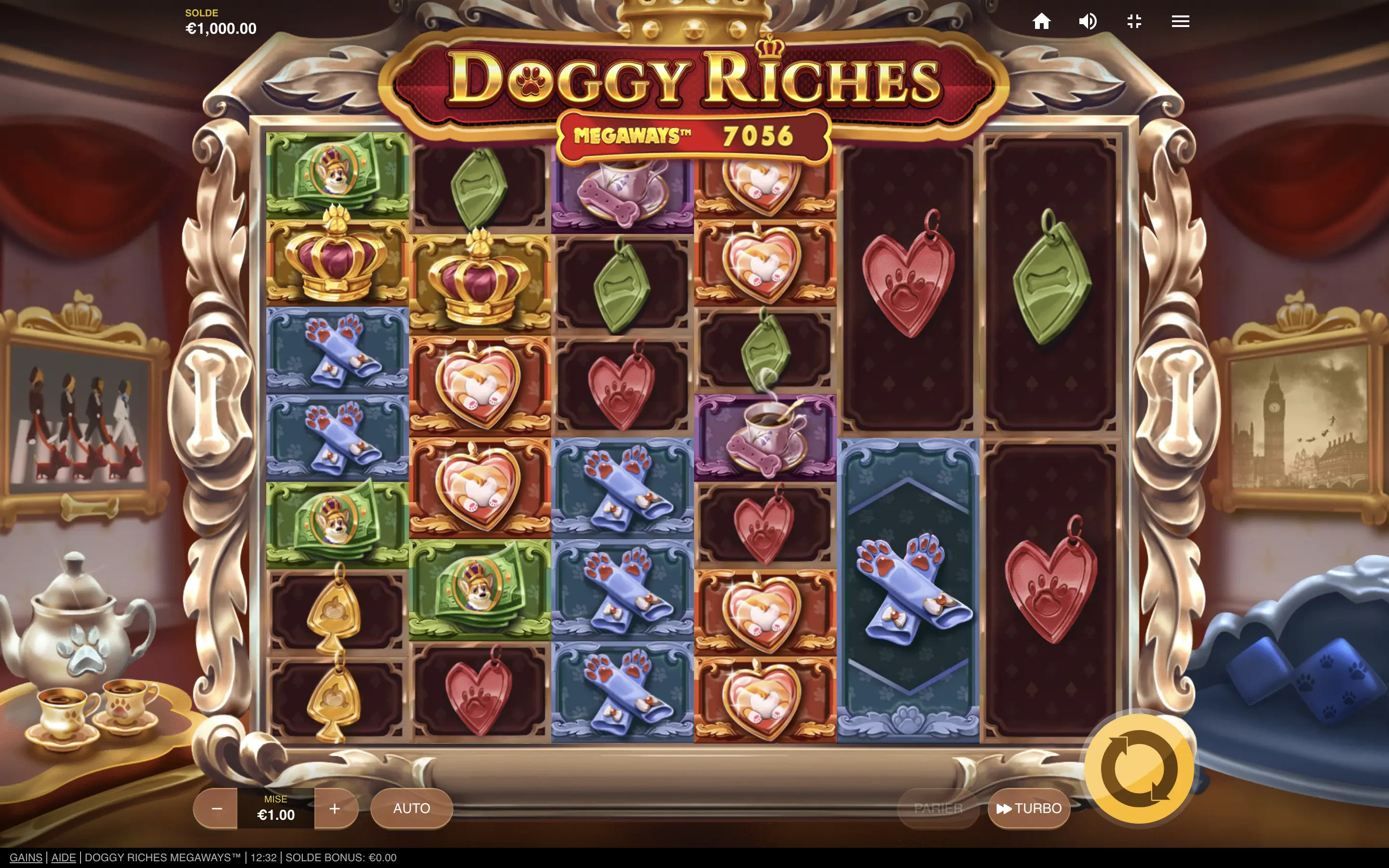 The Doggy Riches Megaways slot machine by Red Tiger