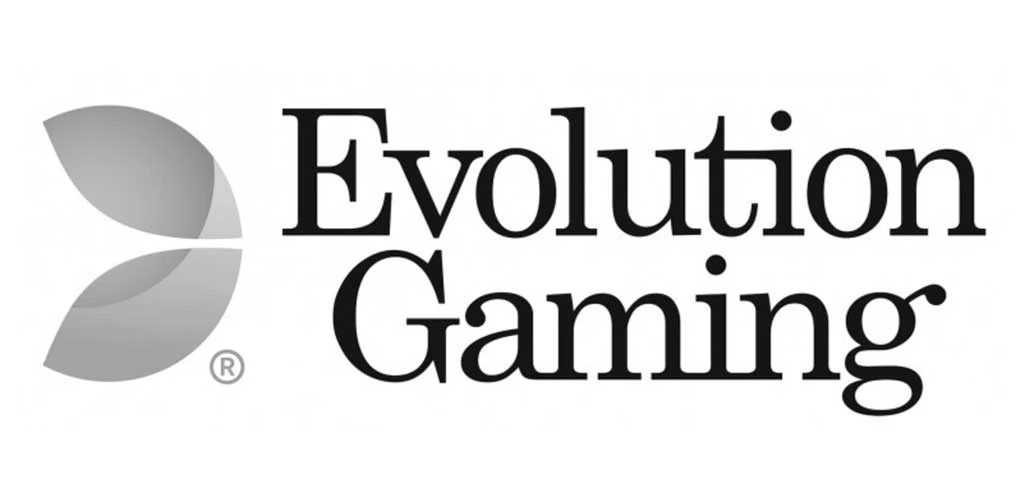 Logo d’Evolution Gaming, la plus grosse entreprise dans la création de jeux en direct pour les casinos en ligne