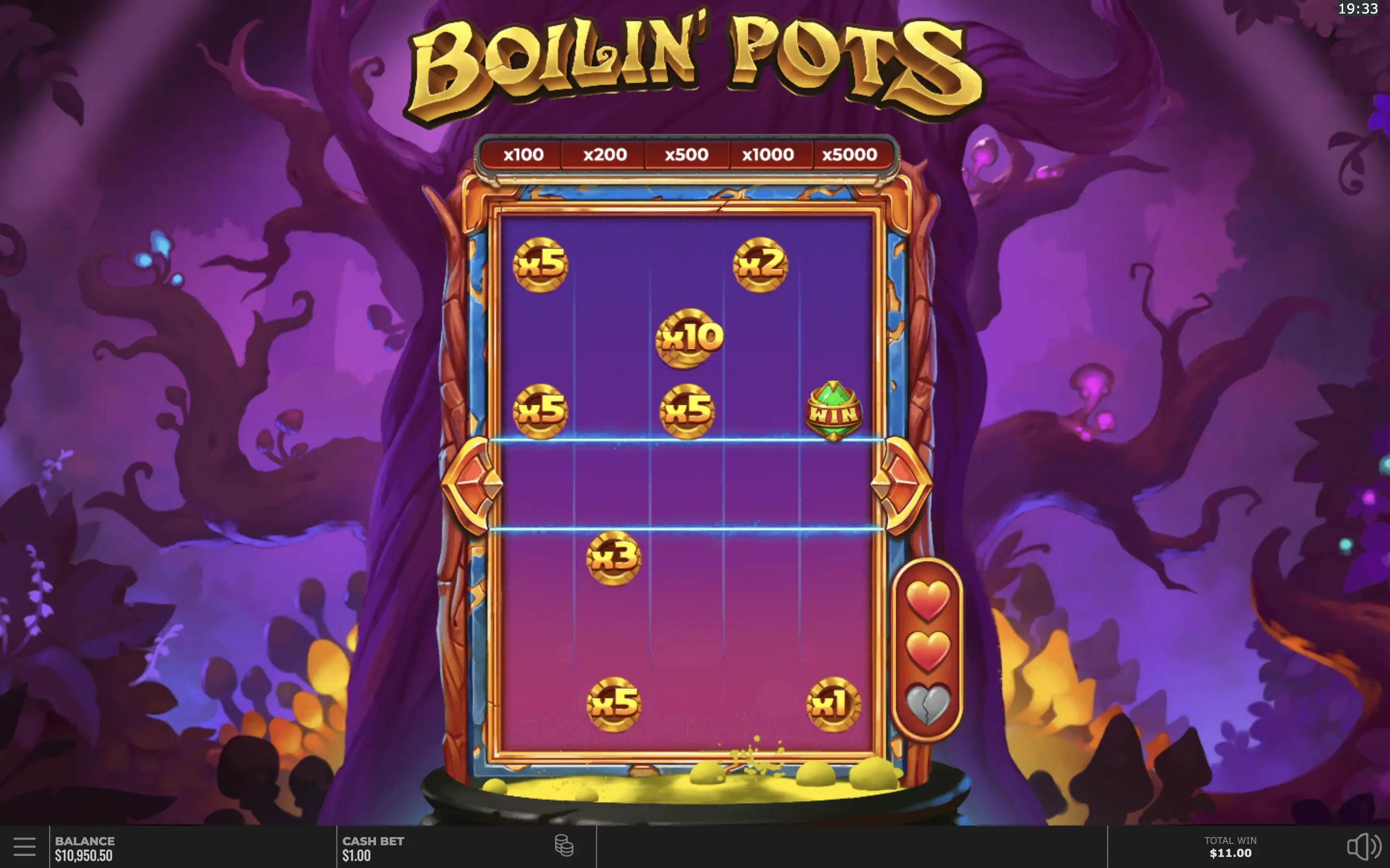 The bonus feature in Boilin' Pots