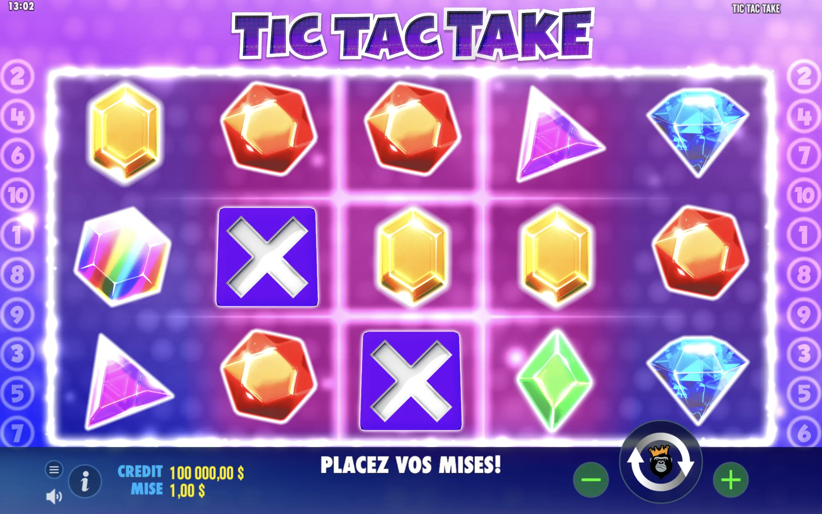 The Tic Tac Take slot machine by Pragmatic Play