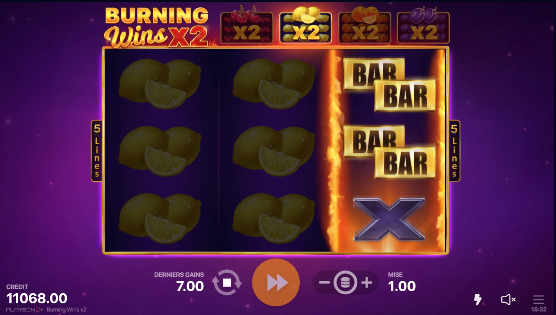 Fonctionnement du bonus sur Burning Win 2