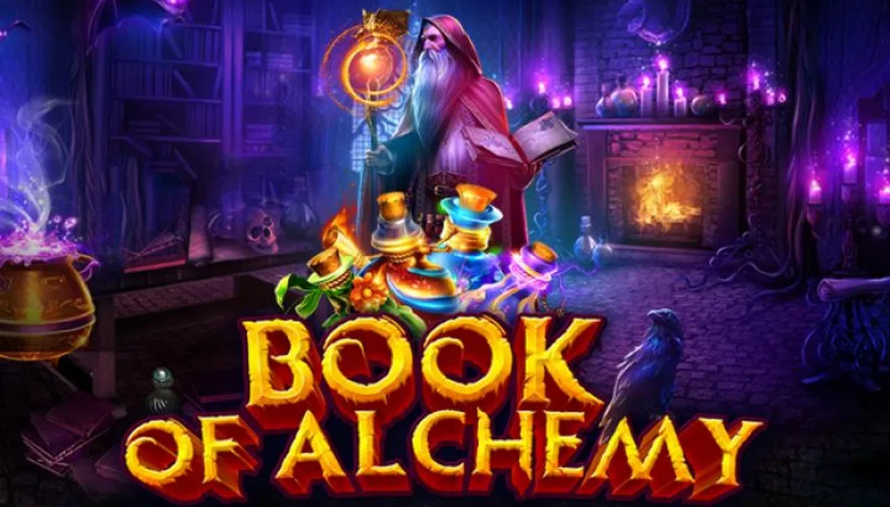 machine à sous book of alchemy de gameart