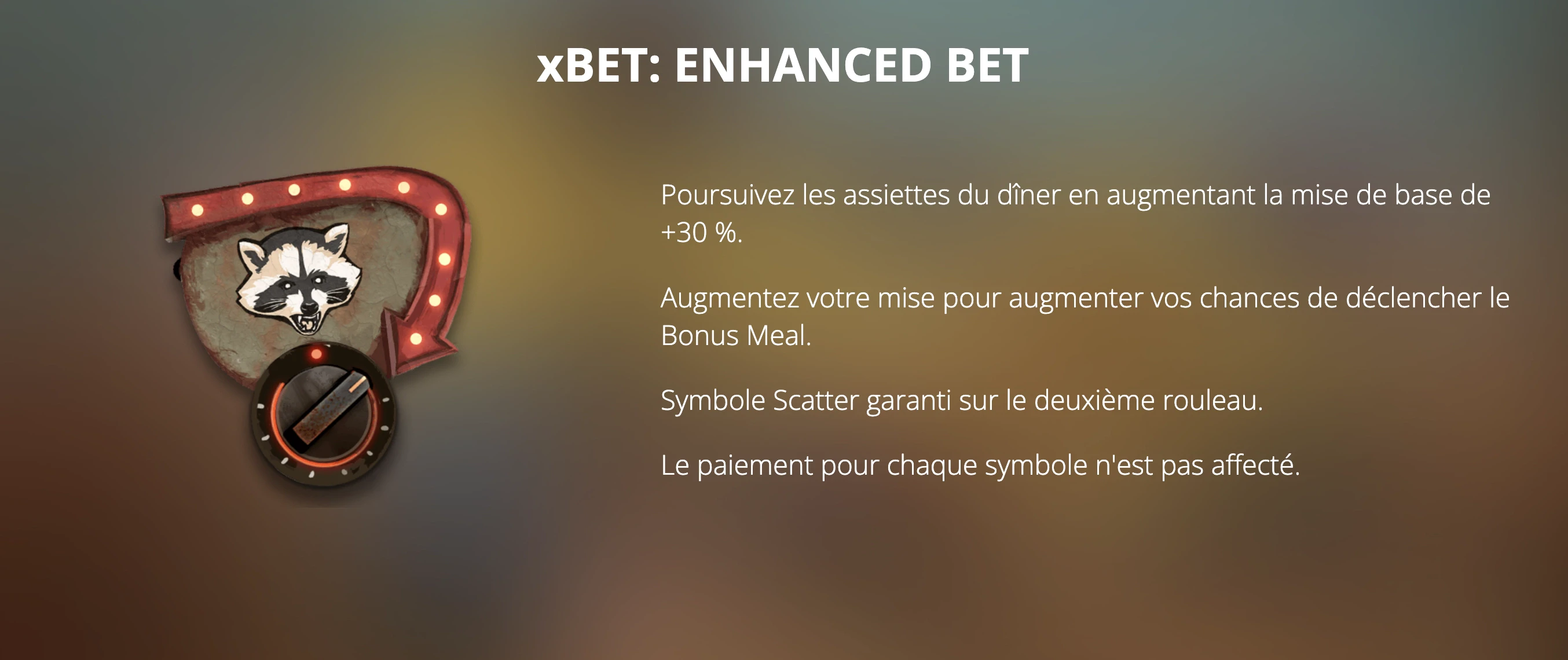 Symbole xBet : enhanced bet sur la machine a sous Karen Maneater de Nolimit City
