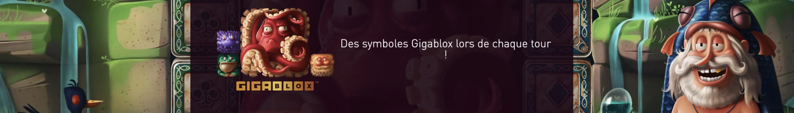 Symbole Gigablox sur la machine a sous WaterBlox du provider Yggdrasil