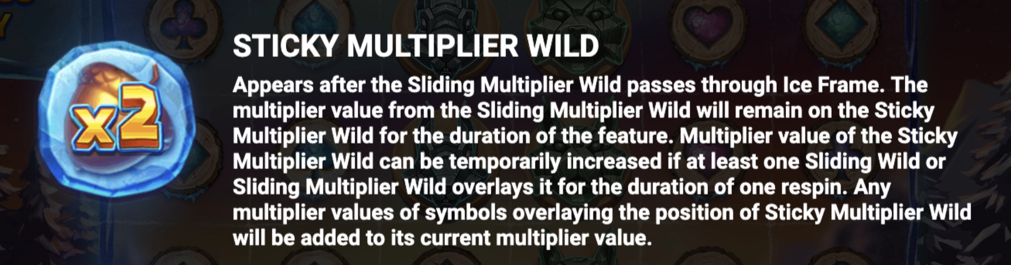 Symbole sticky wild multiplicateur sur la machine a sous Let It Slide du provider Jade Rabbit Studio en collaboration avec Yggdrasil Gaming