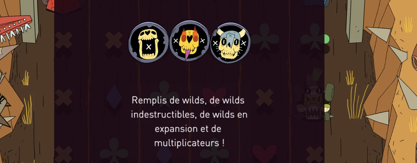 Les différents wild sur la slot Wild One