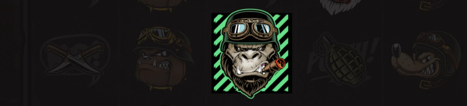 Symbole du gorille sur la machine à sous Outlaws du provider Hacksaw Gaming