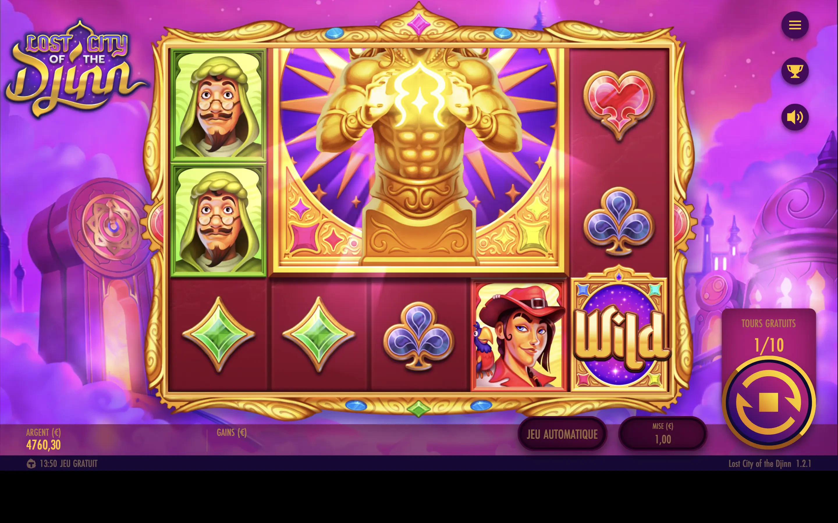Lost City of the Djinn free spins