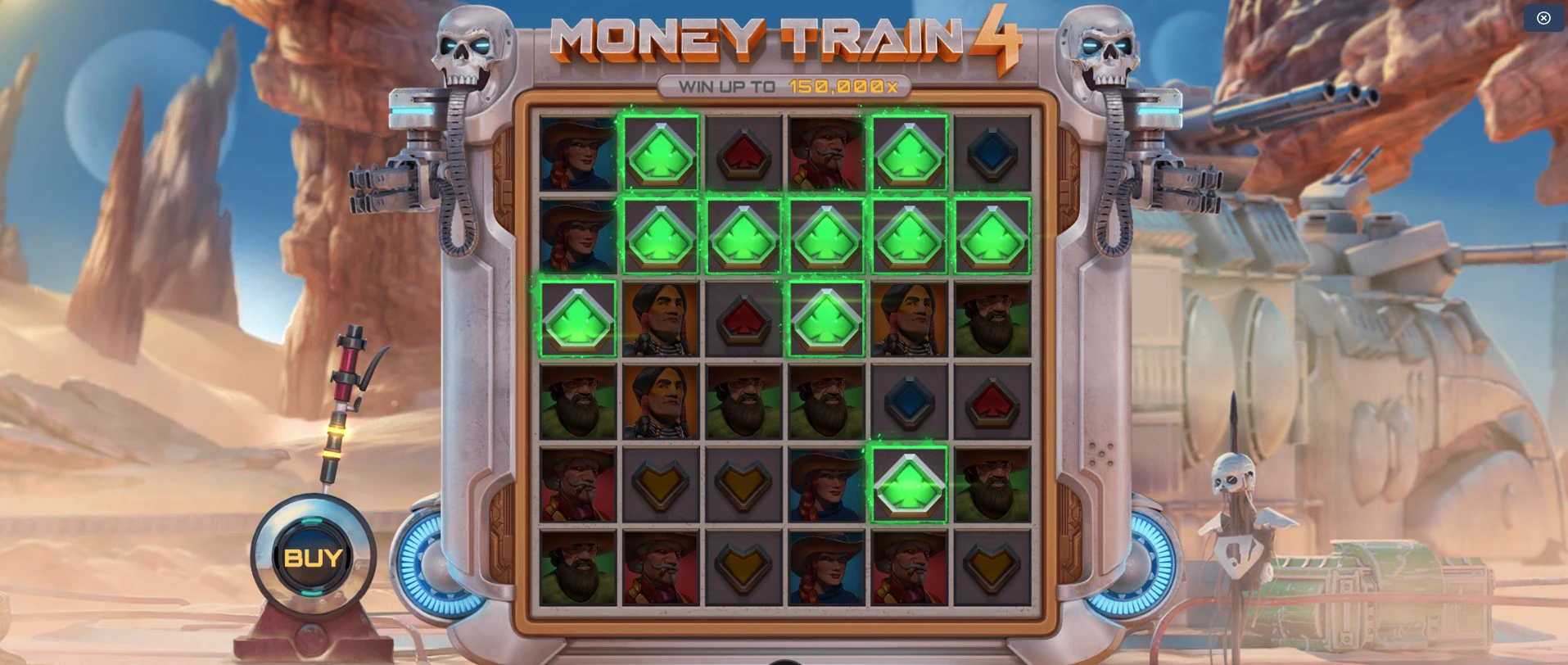 Les connexions sur la machine à sous Money Train 4 sont particulières