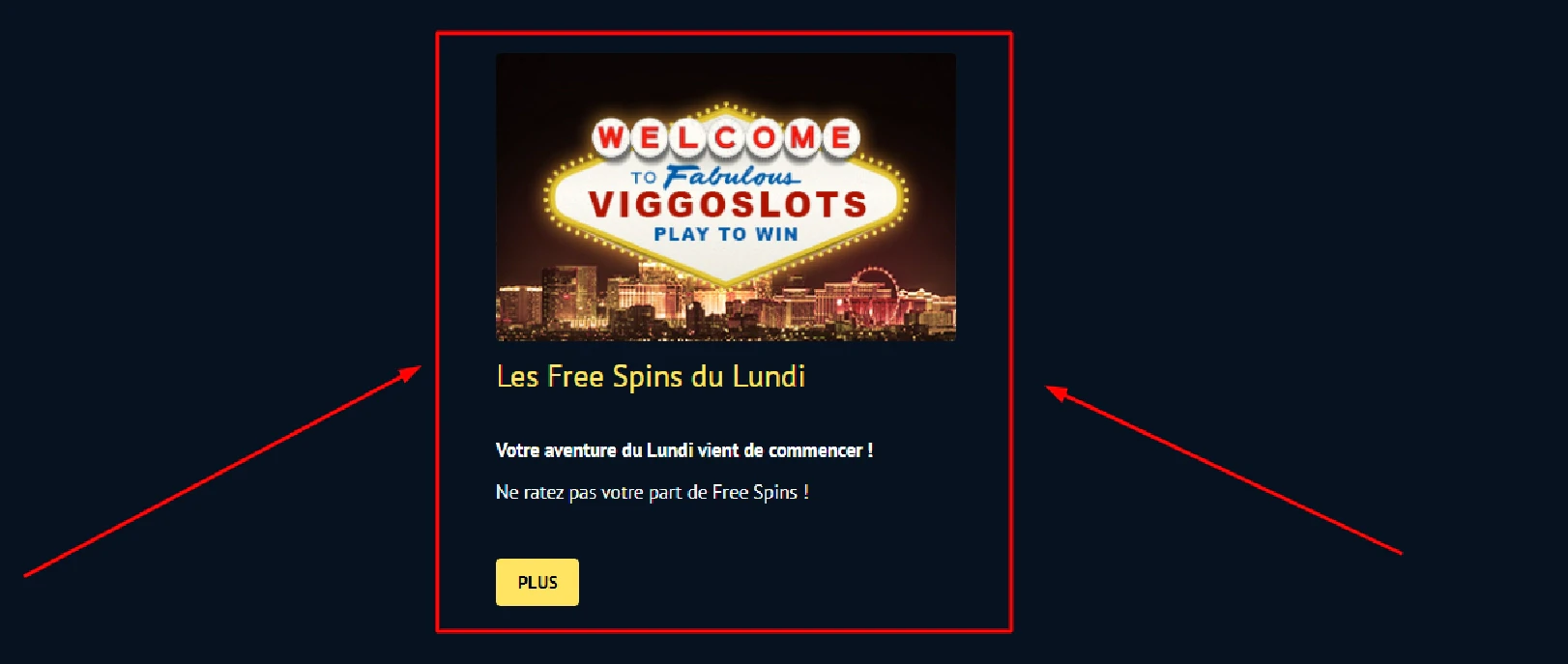 Les free spins du lundi sur Viggoslots est une promotion