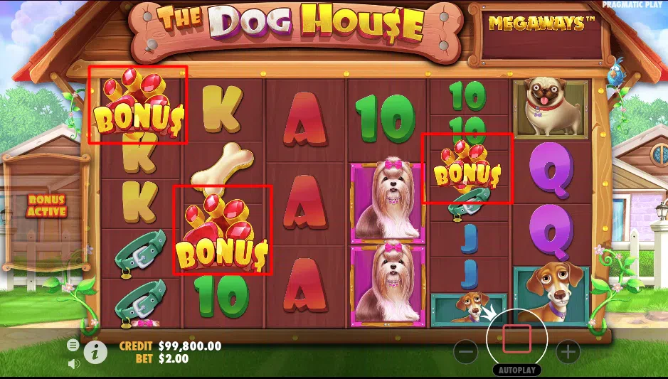 The Dog House Megaways bonus