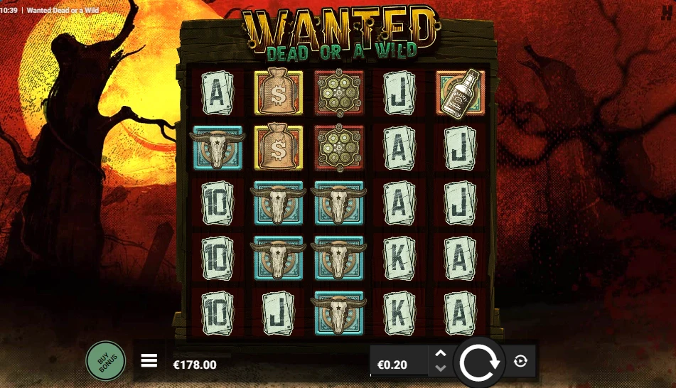 Wanted Dead or a Wild est une machine à sous sur laquelle vous pourrez gagner jusqu’à 12 500 fois votre mise de départ