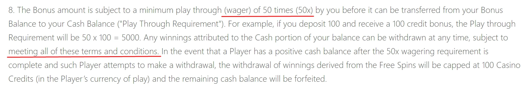 Ruby Fortune Wagering Requirement