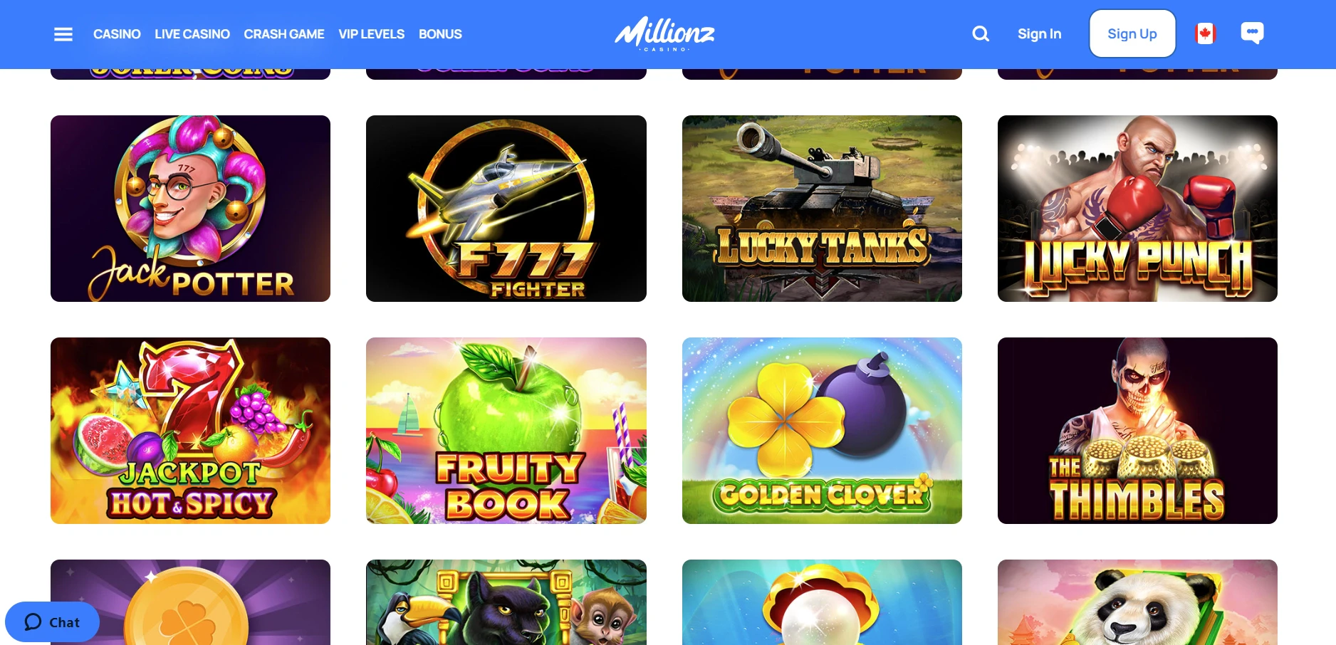 Millionz Crash Games