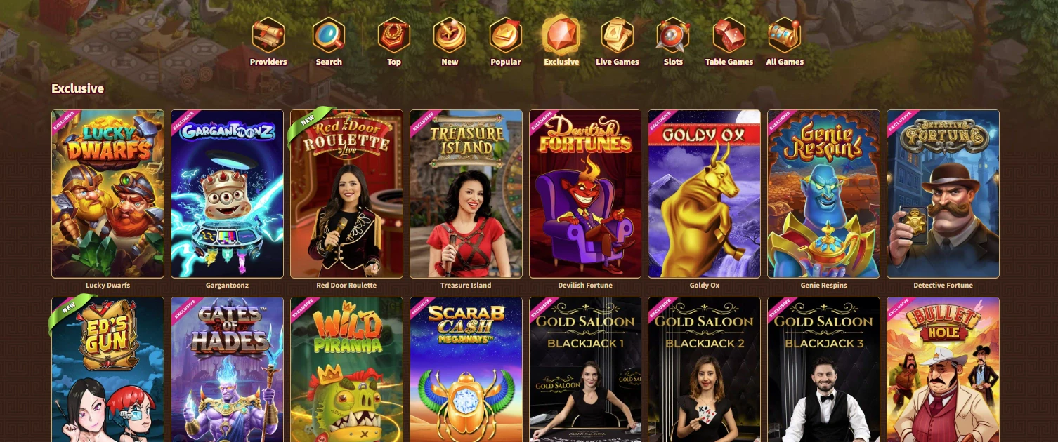 MyEmpire Casino Exclusive Games