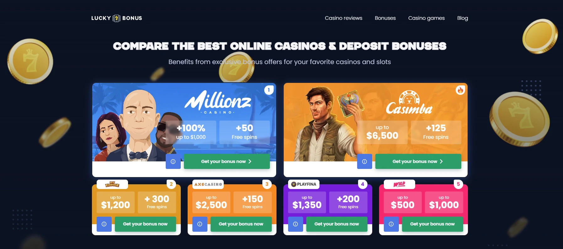 Lucky7Bonus online casinos