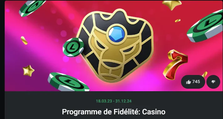 Programme de fidélité Casino Leobet